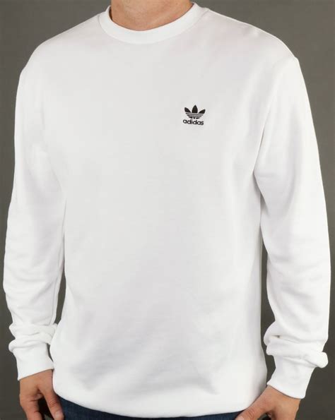 adidas originals authentic sweatshirt weißt schwarz|Adidas originals sweatshirt men's.